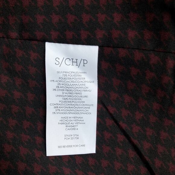 Cabi Plaid City Coat in Navy & Rust | Double-Breasted Fall Statement Jacket Edit - Picture 15 of 16